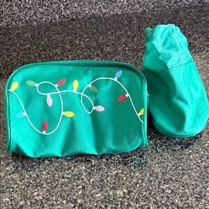 NWOT Holiday lights Fanny Pack with water bottle/cup holder